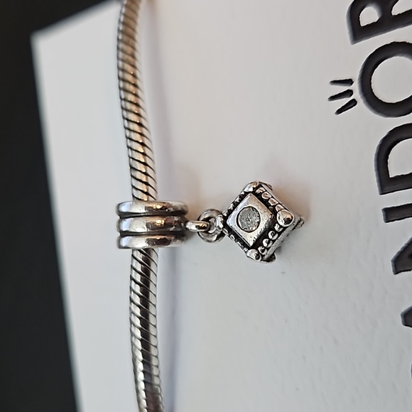 Pandora CZ Dangle charm, retired - Picture 2 of 12